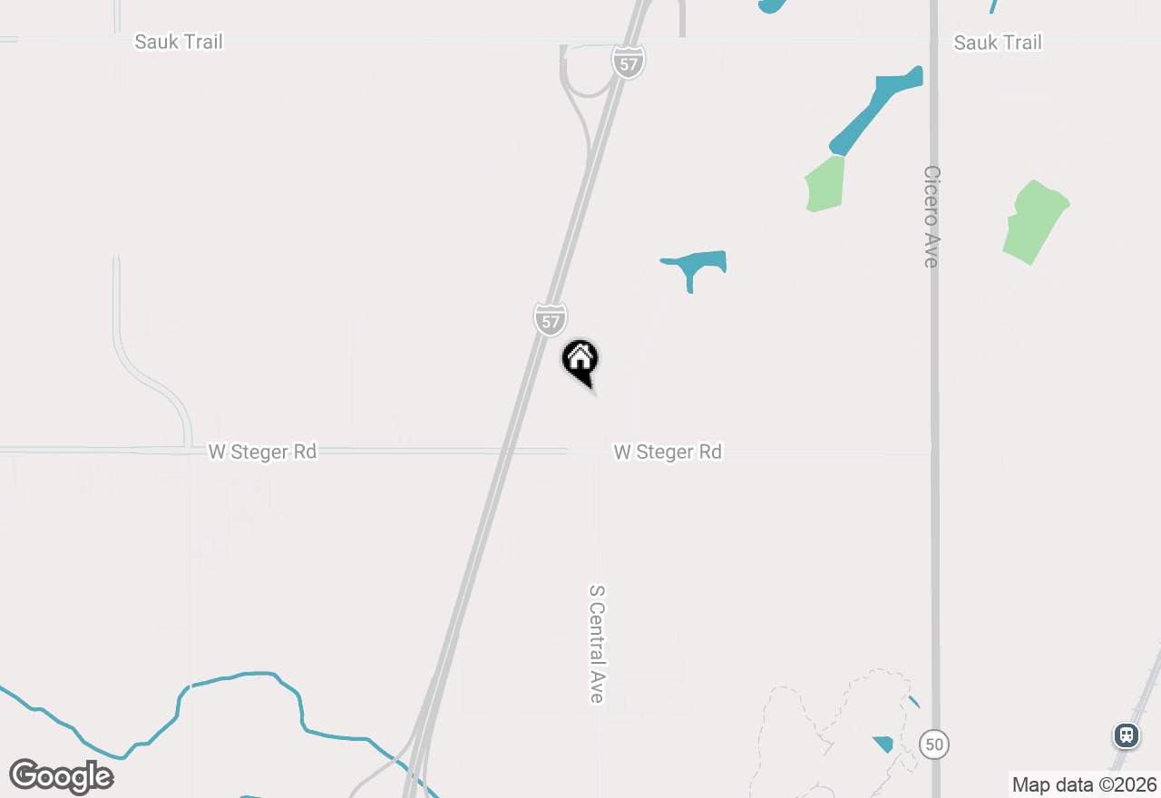 Map of 22994 Westwind Drive, Richton Park, IL 60471