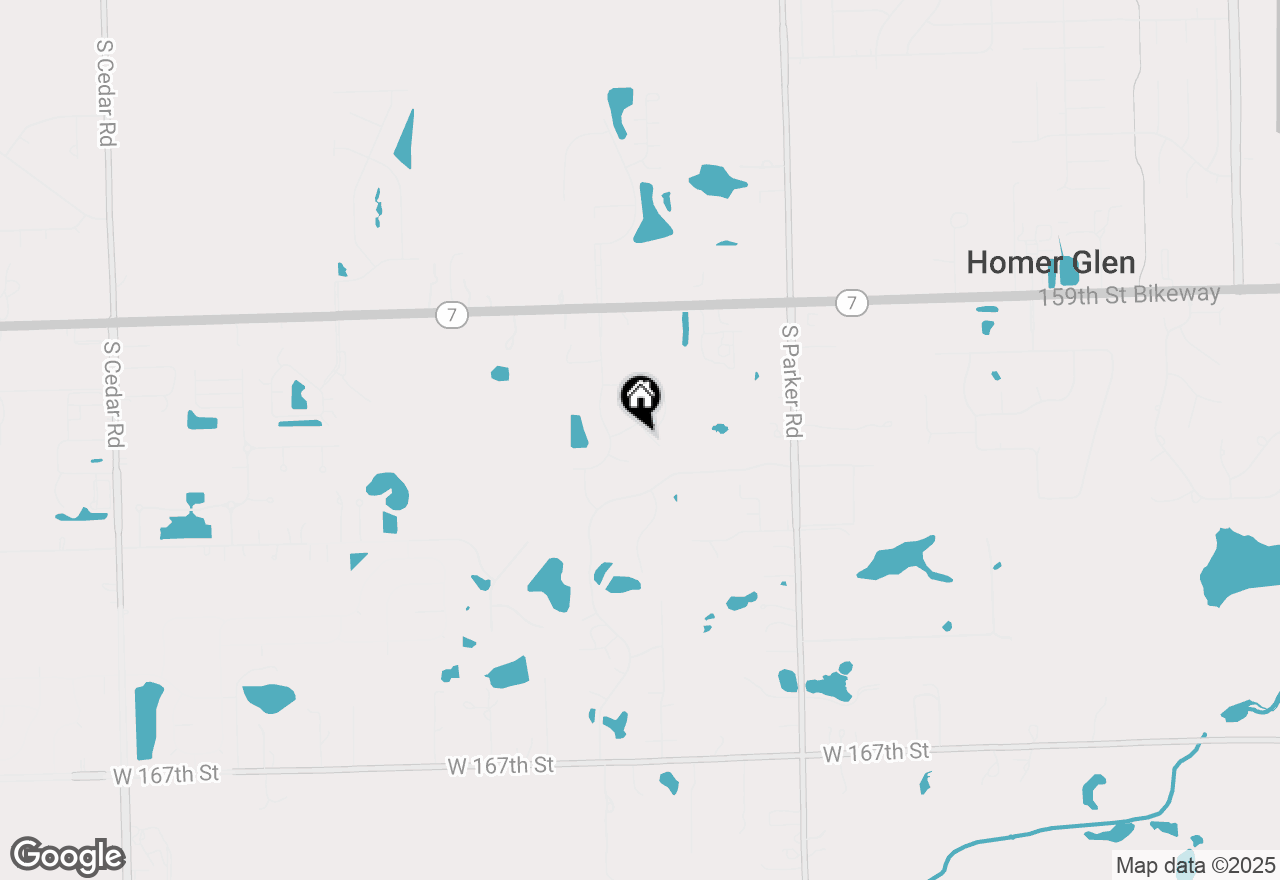 Map of 16132 S Alissa Court, Homer Glen, IL 60491