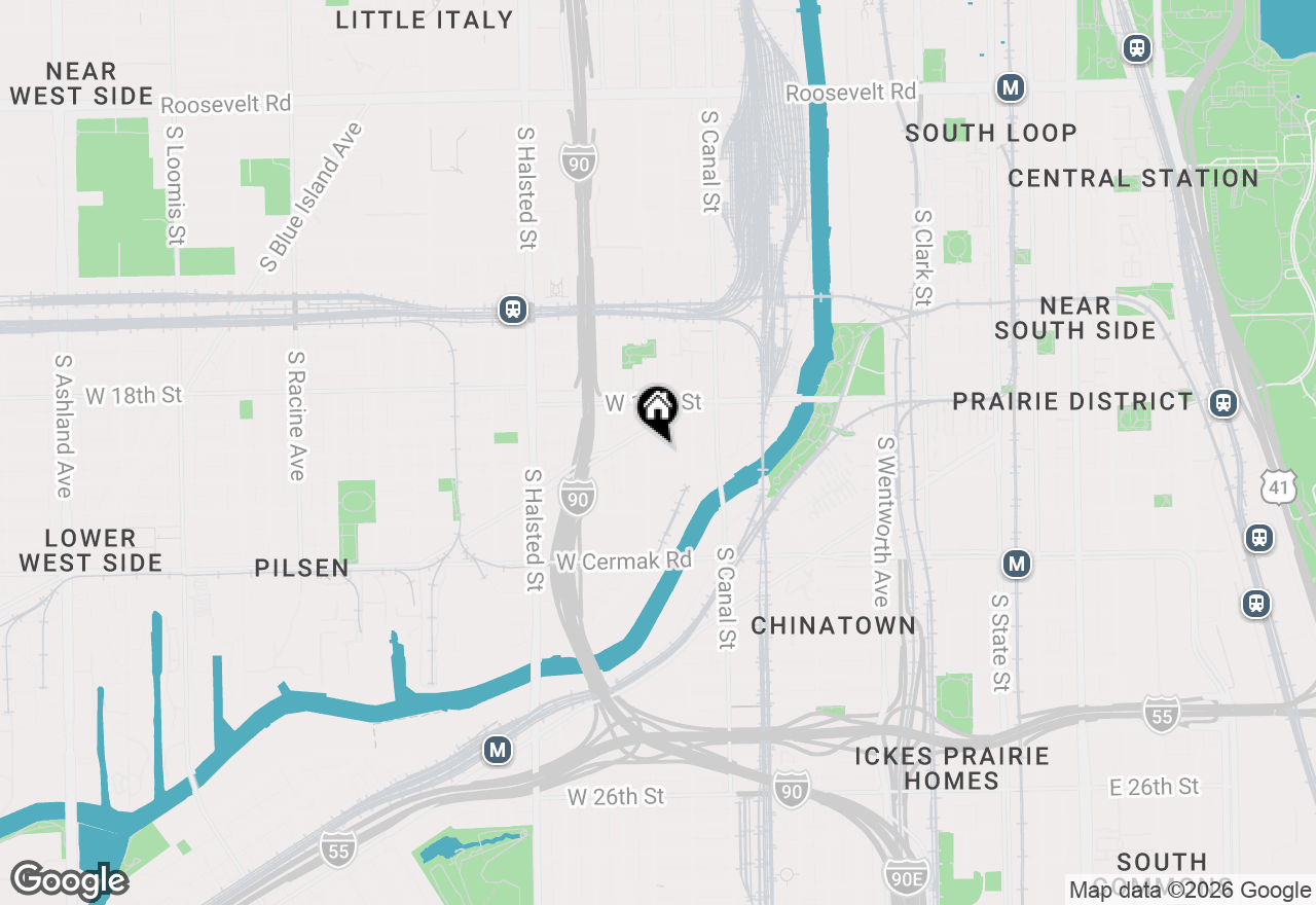 Map of 1923 S Jefferson Street, Chicago, IL 60616