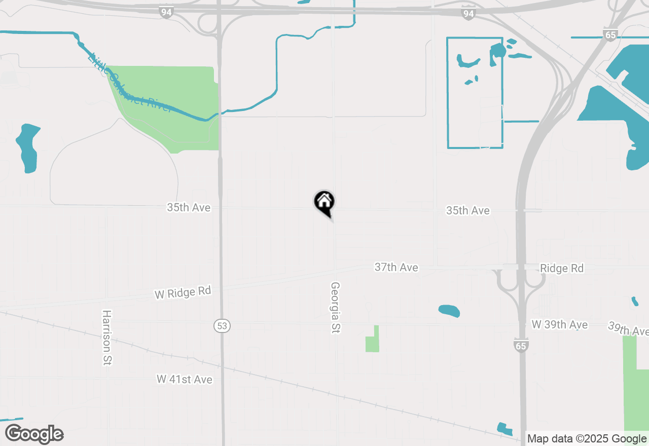 Map of 3549 Carolina Street, Gary, IN 46409