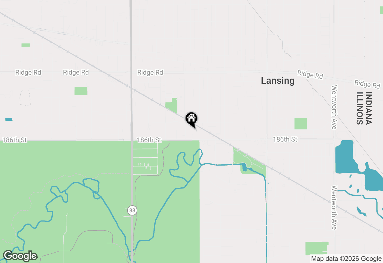 Map of 2726 186th Street, Lansing, IL 60438