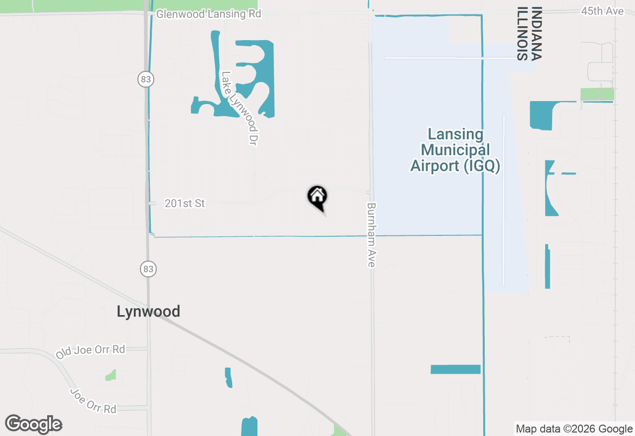Map of 20141 Redwood Avenue, Lynwood, IL 60411