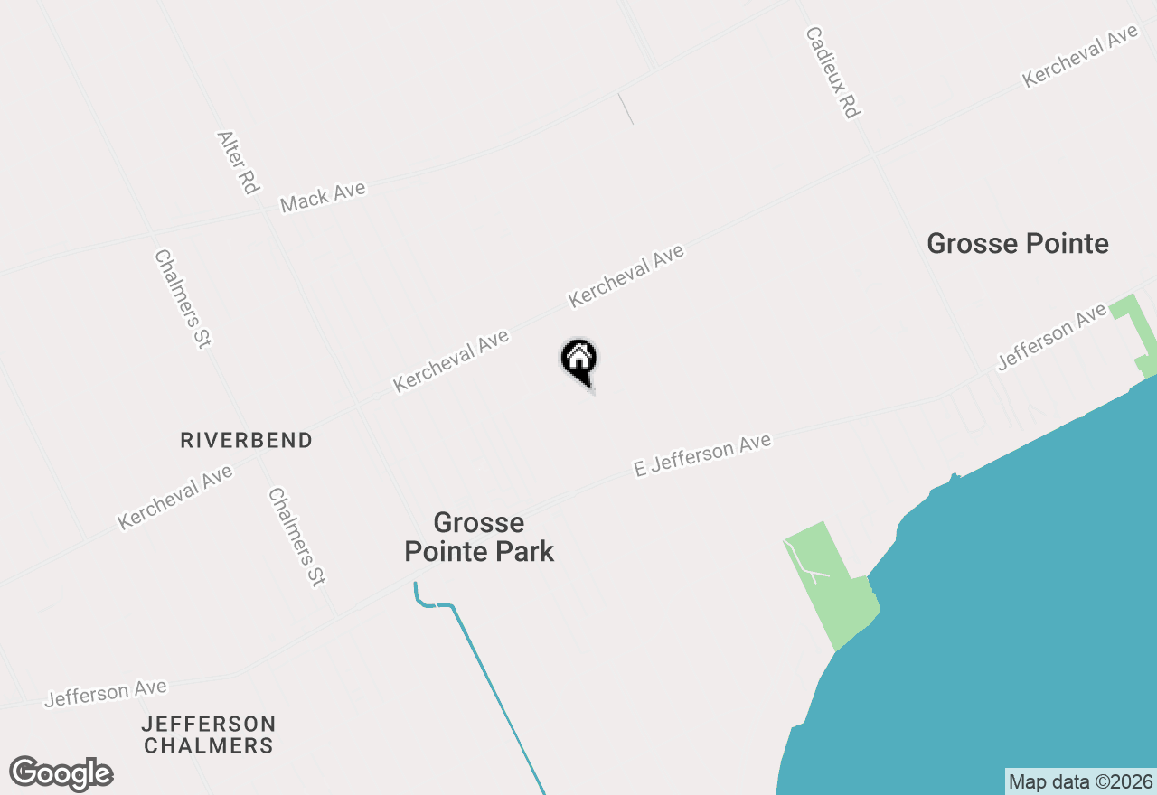 Map of 1059 Berkshire Road, Grosse Pointe Park, MI 48230