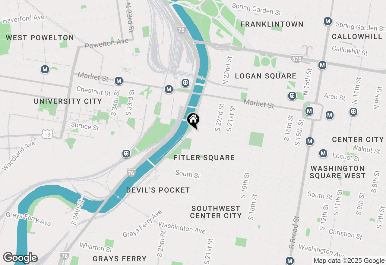 Map of 2429 Locust Street #222, Philadelphia, PA 19103