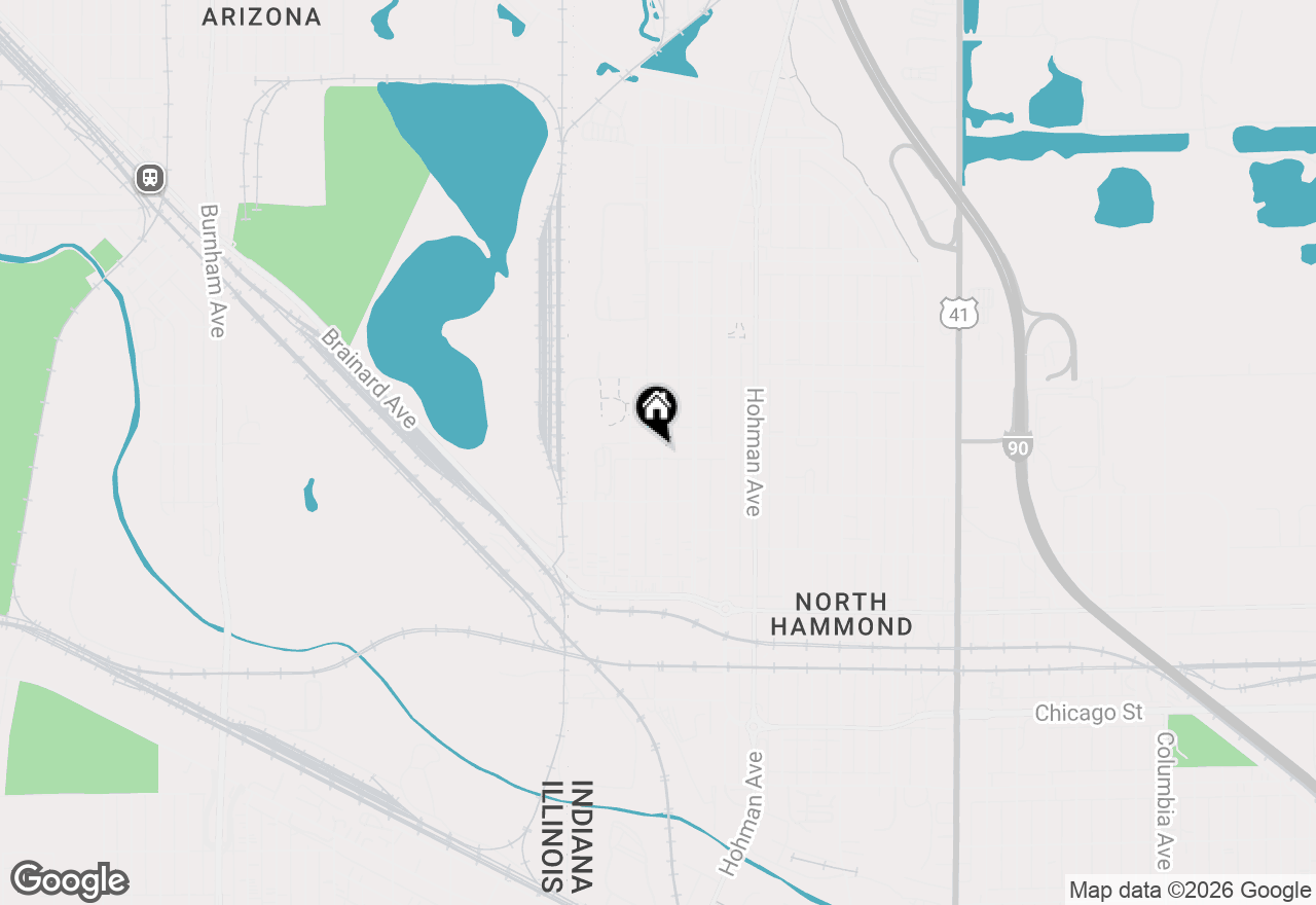 Map of 156 142nd Street, Hammond, IN 46327