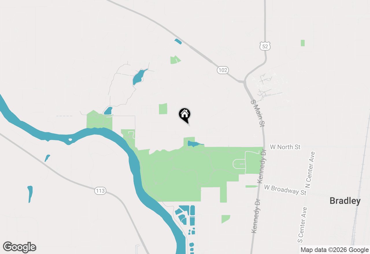 Map of 691 W River Street, Bourbonnais, IL 60914