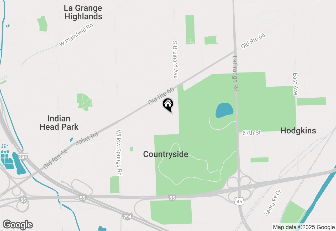 Map of 6630 S Brainard Avenue #203, Countryside, IL 60525