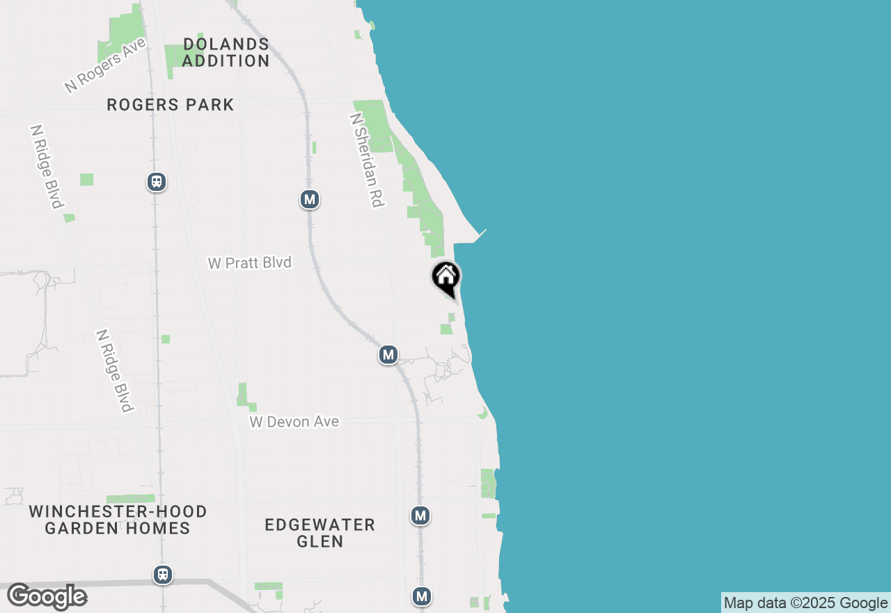 Map of 1041 W North Shore Avenue #2, Chicago, IL 60626