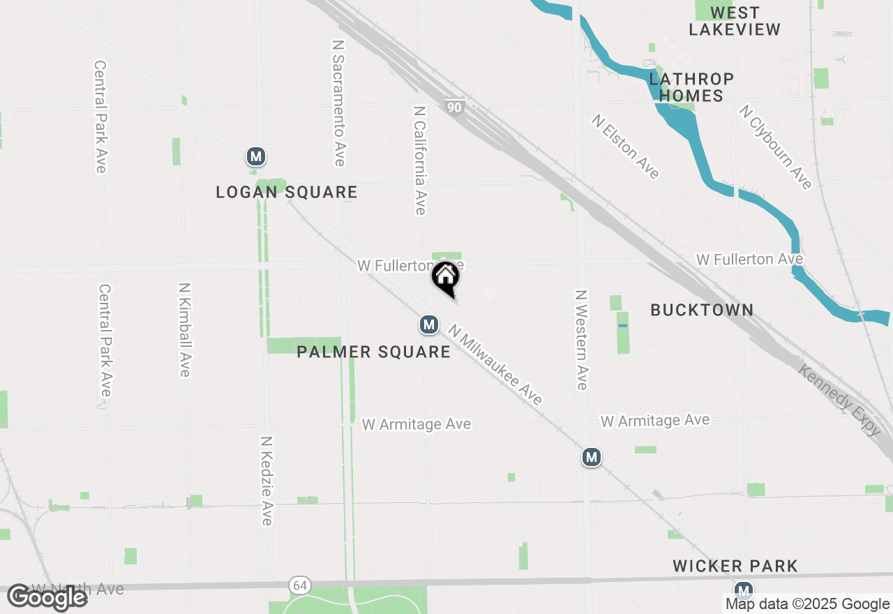 Map of 2709 W Belden Avenue #3, Chicago, IL 60647