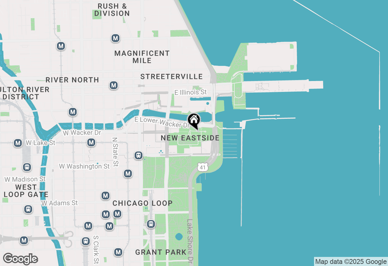 Map of 400 E South Water Street #3811, Chicago, IL 60601