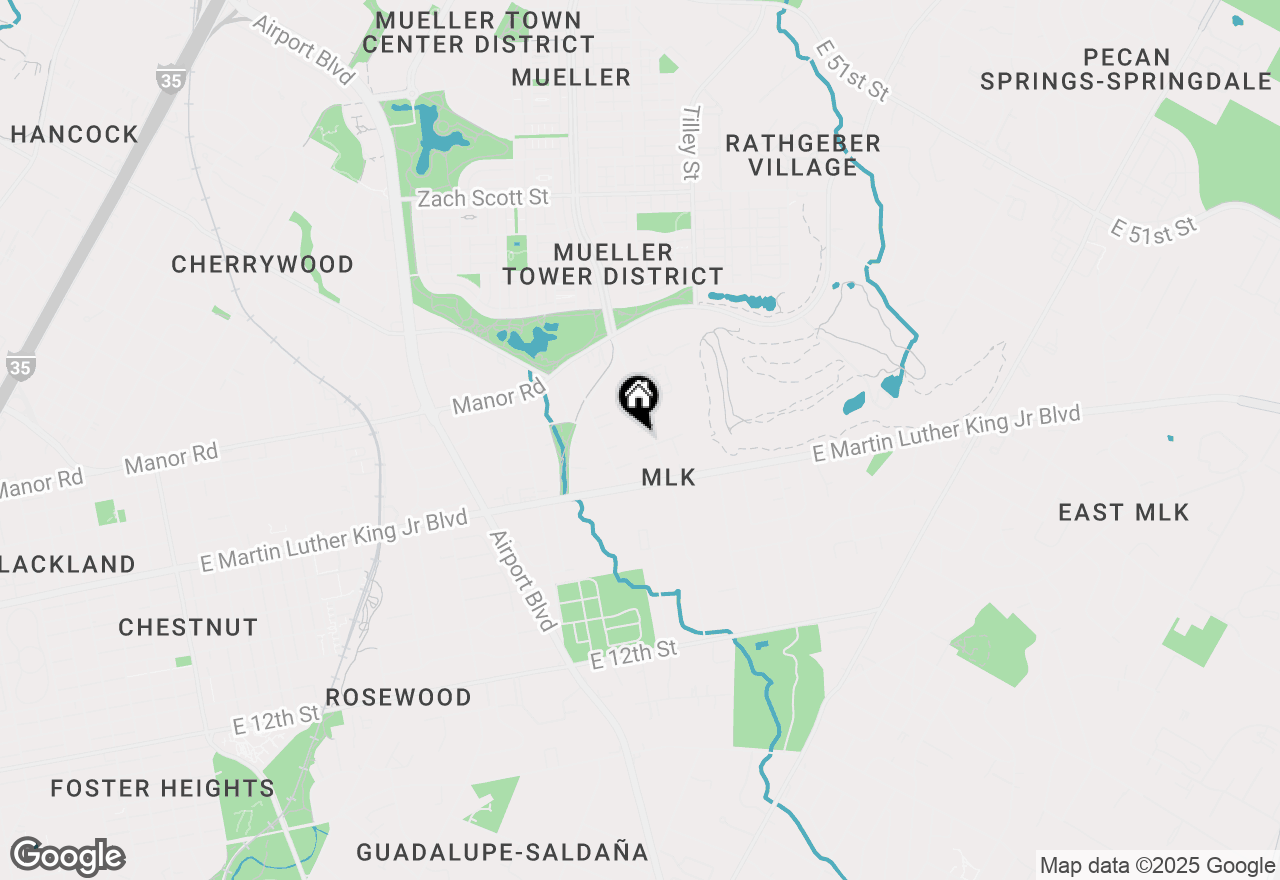 Map of 2004 E M Franklin Ave, Austin, TX 78723