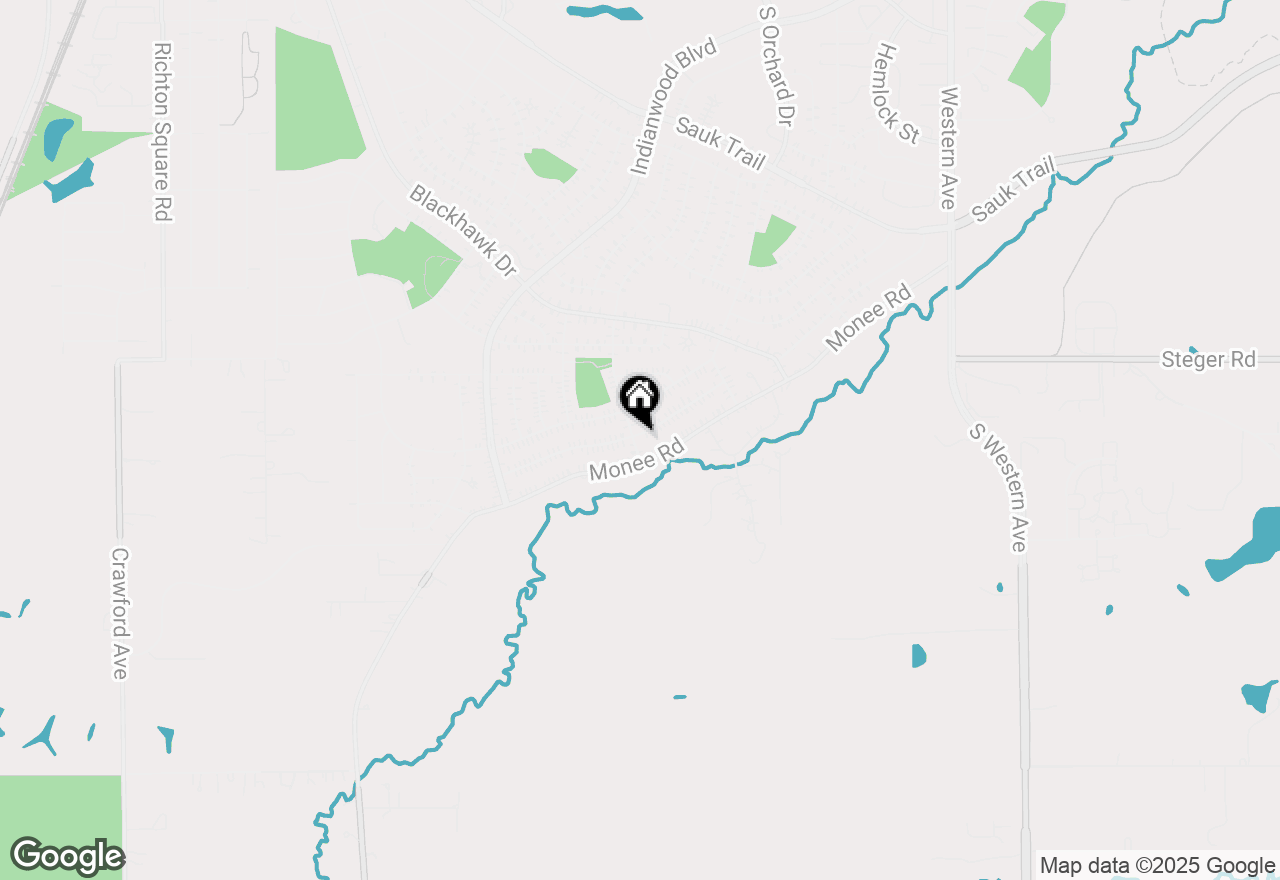 Map of 445 Niagara Street, Park Forest, IL 60466