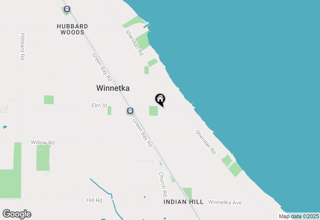 Map of 519 Cedar Street, Winnetka, IL 60093