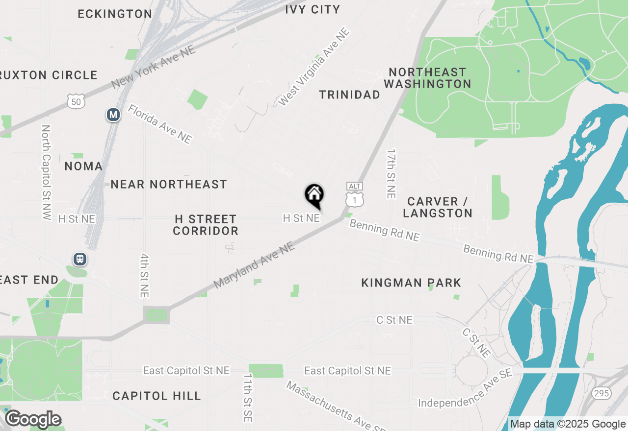 Map of 1380 H Street Ne, Washington, DC 20002