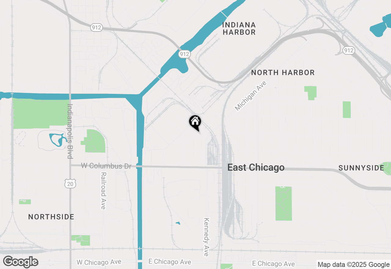 Map of 3822 Melville Avenue, East Chicago, IN 46312