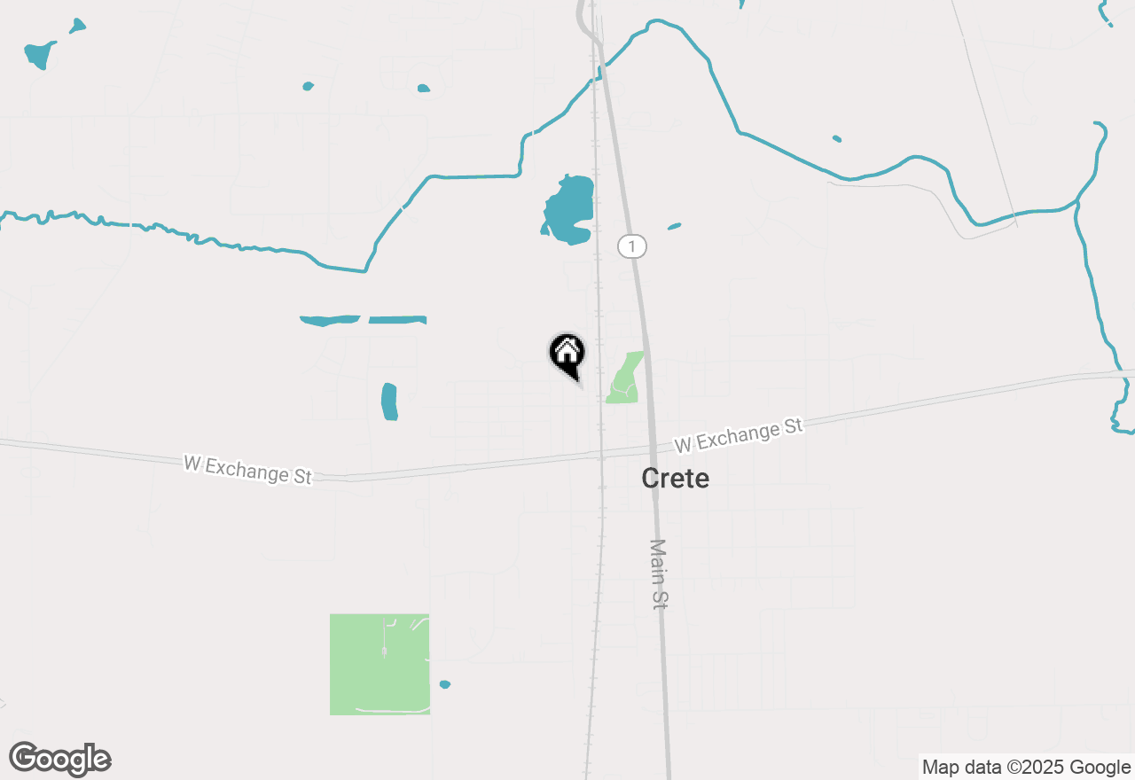 Map of 1279 Columbia Street, Crete, IL 60417