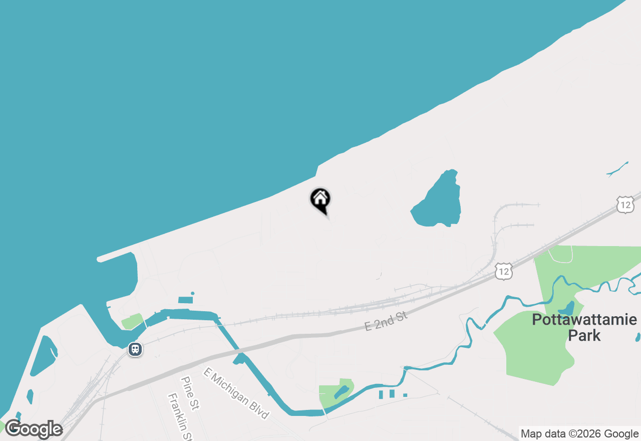 Map of 605 Lake Shore Drive, Michigan City, IN 46360