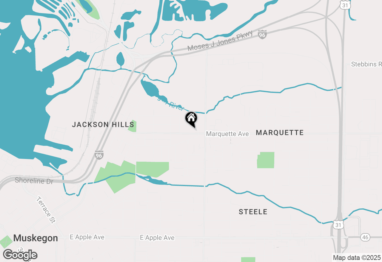 Map of 720 Marquette Avenue, Muskegon, MI 49442