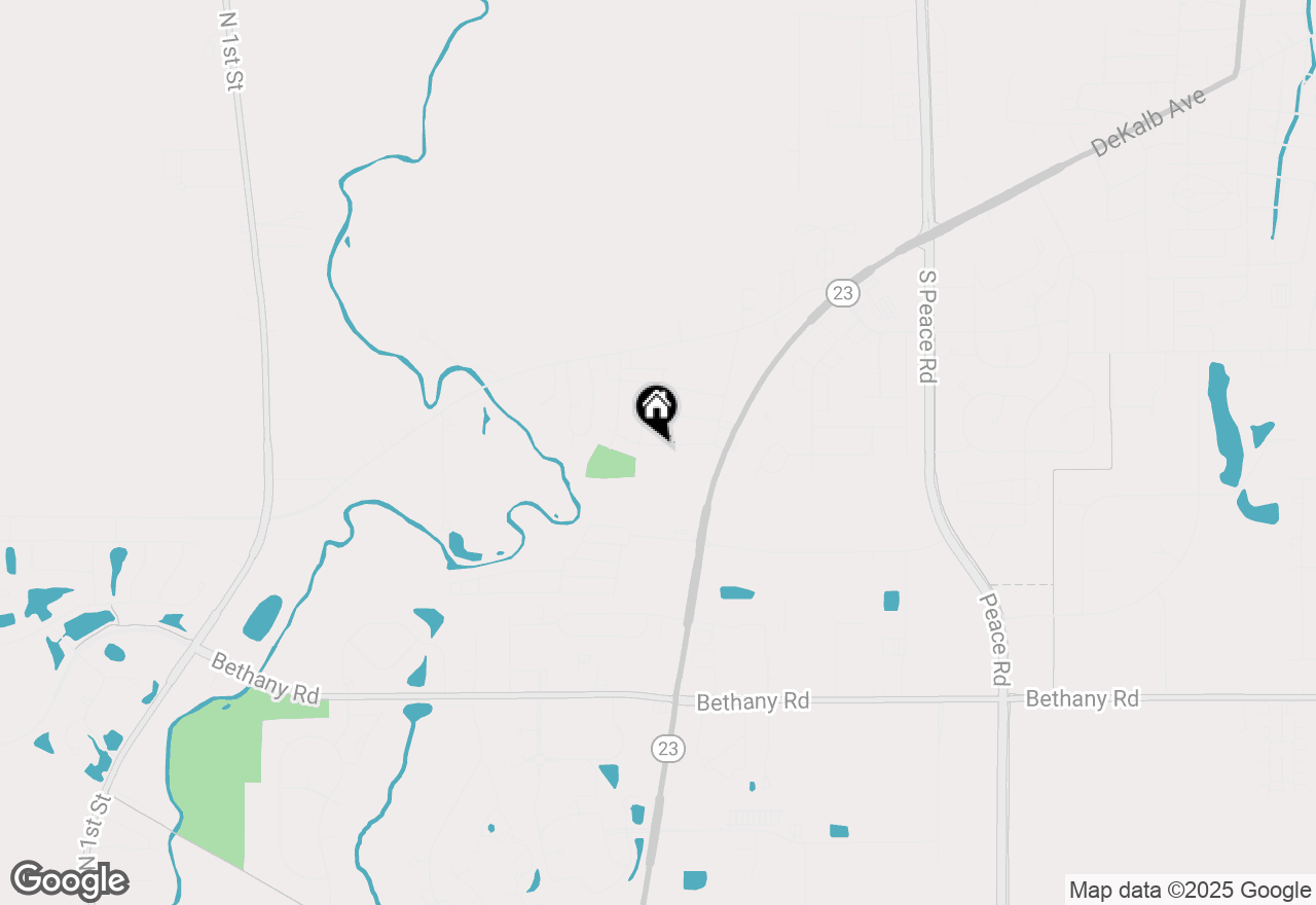 Map of 2206 Highland Drive, Sycamore, IL 60178