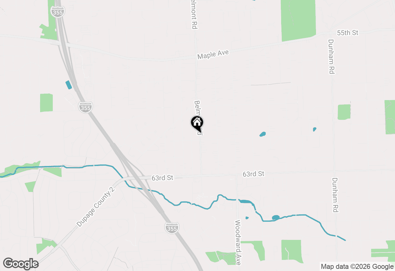 Map of 6090 Belmont Road, Downers Grove, IL 60516