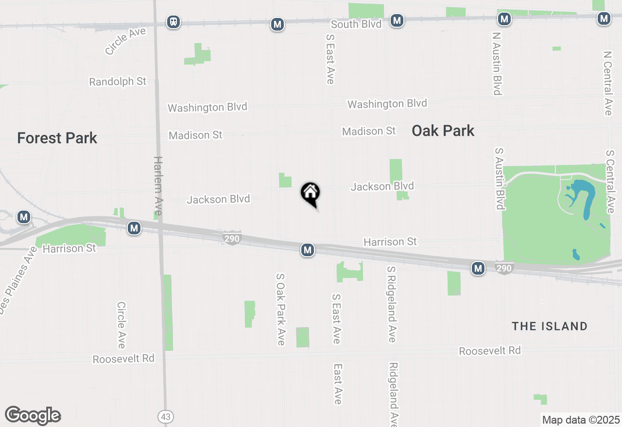 Map of 642 Van Buren Street #2, Oak Park, IL 60304