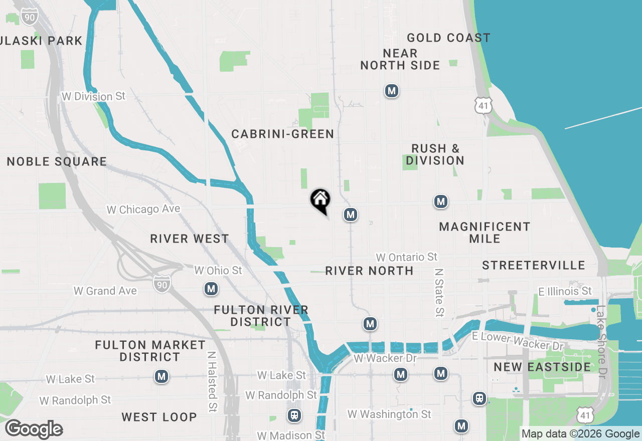 Map of 366 W Superior Street #902, Chicago, IL 60654