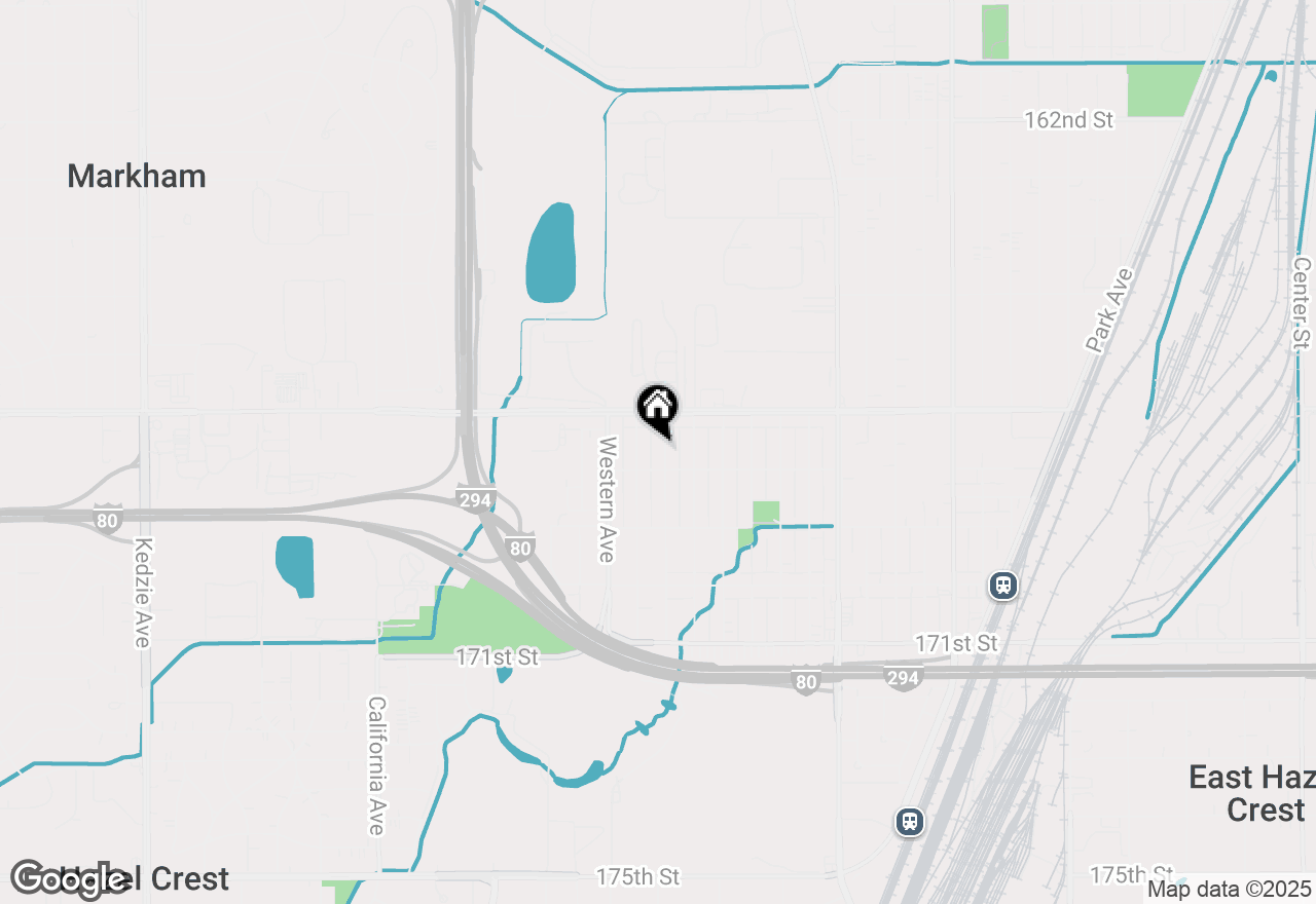 Map of 16762 Anthony Avenue, Hazel Crest, IL 60429