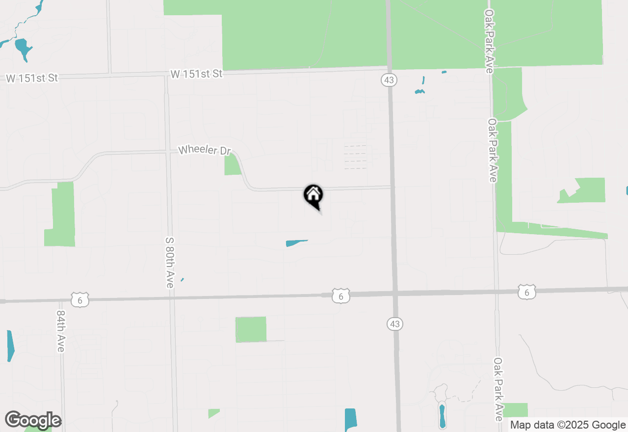 Map of 15622 Catalina Court, Orland Park, IL 60462