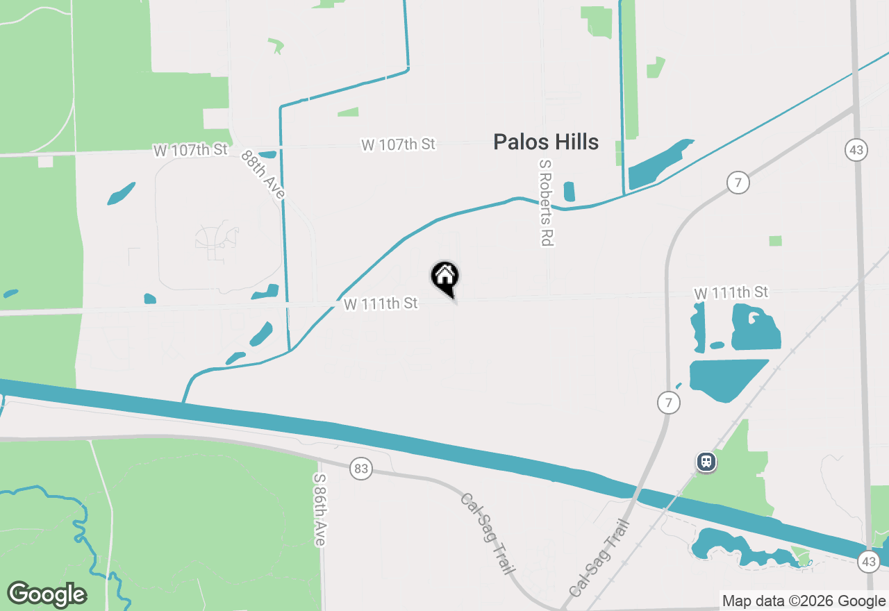 Map of 8245 Poplar Lane #5B, Palos Hills, IL 60465