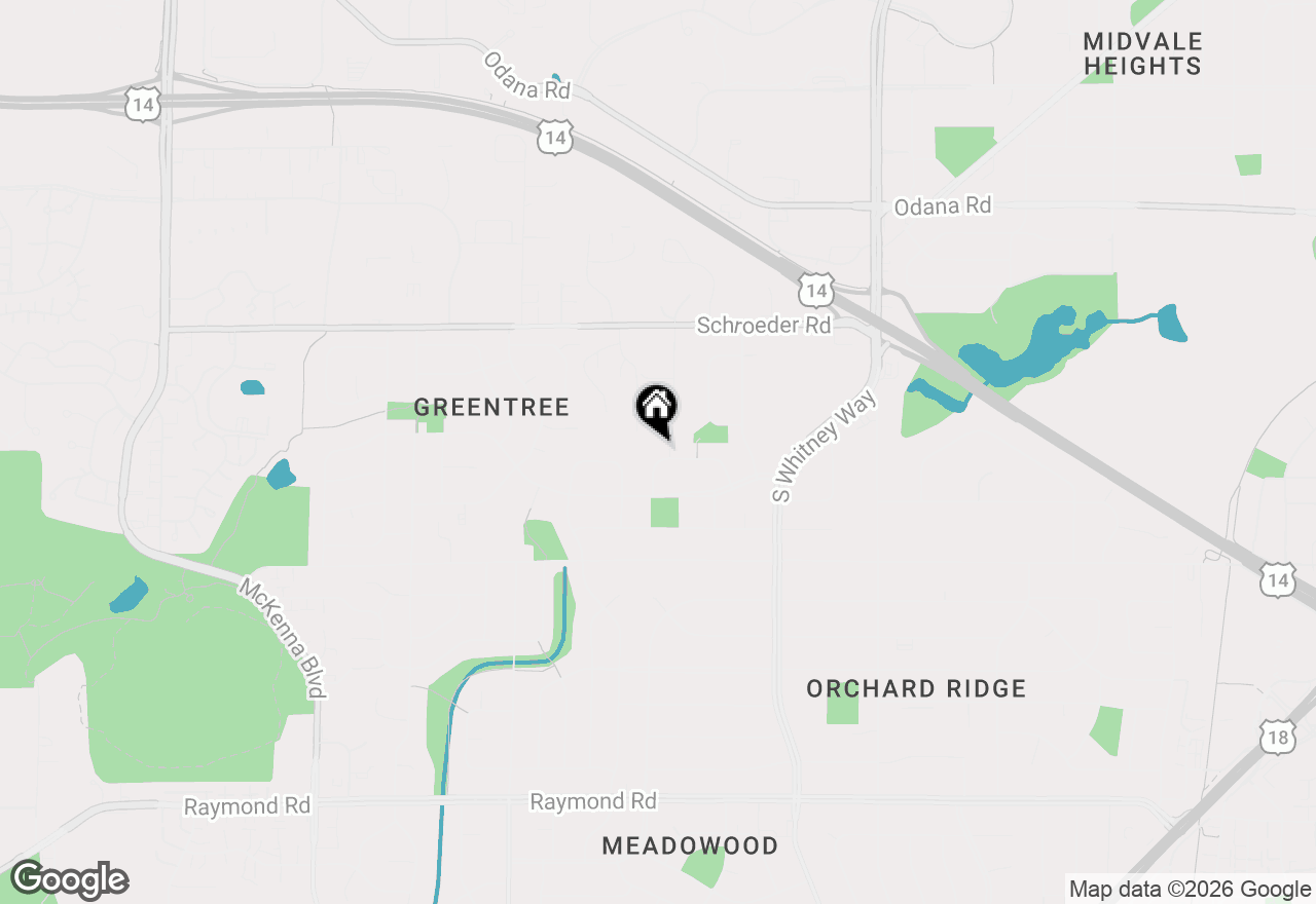 Map of 1118 Sunridge Drive, Madison, WI 53711