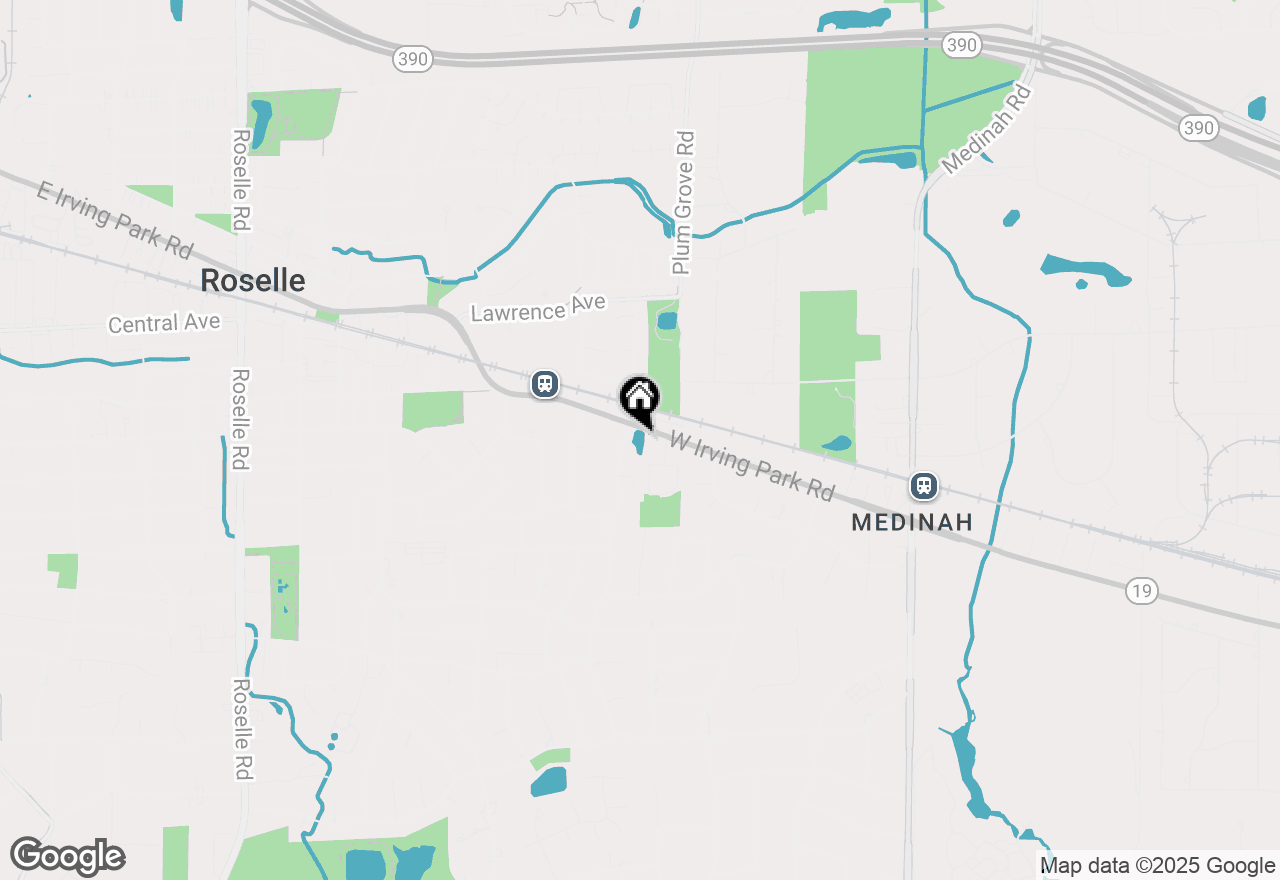 Map of 715 E Irving Park Road, Roselle, IL 60172