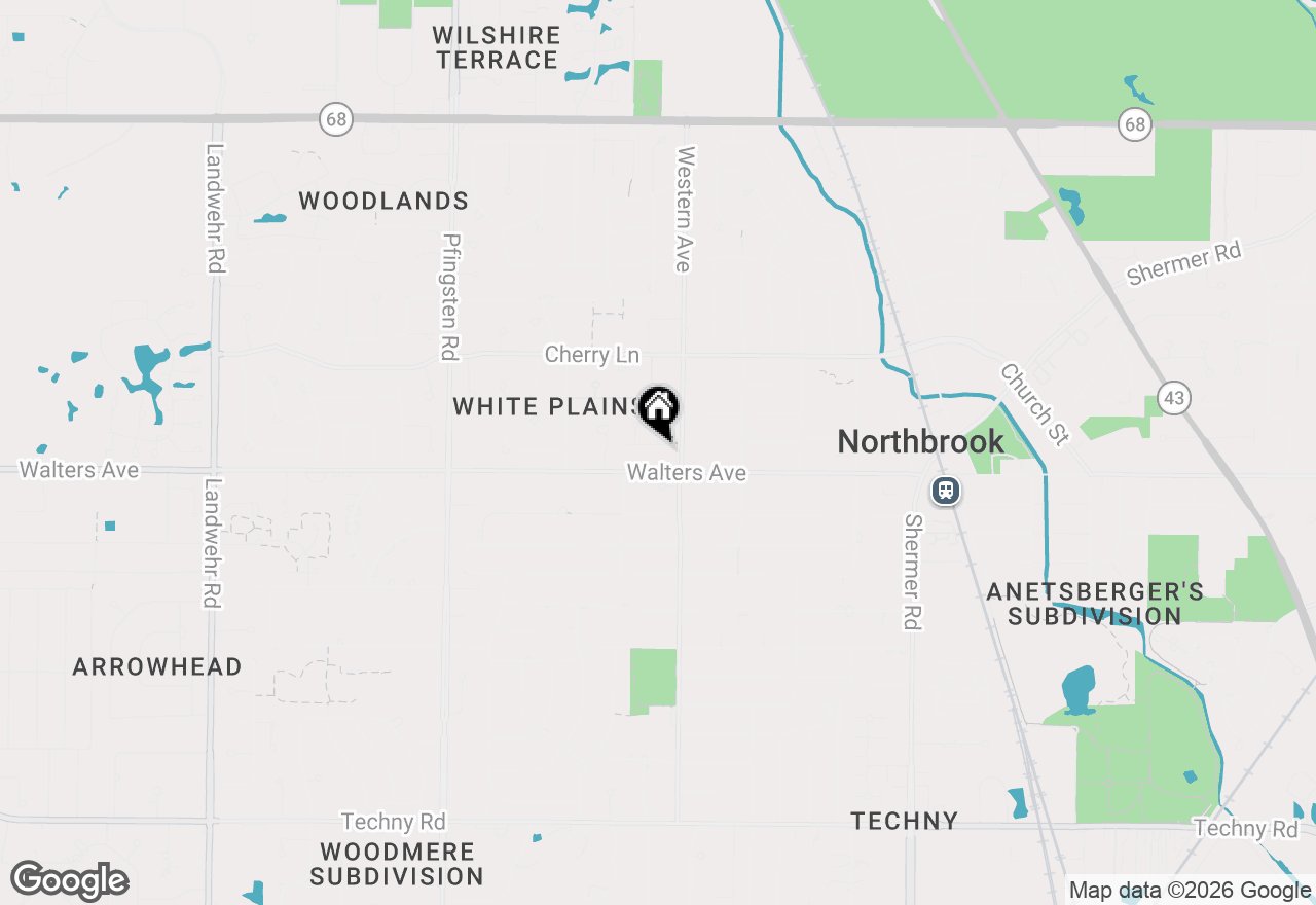 Map of 2419 Center Avenue, Northbrook, IL 60062