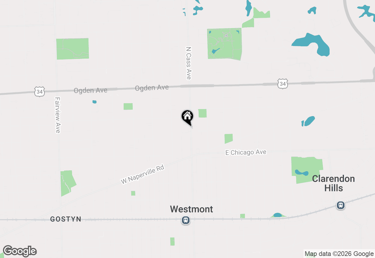 Map of 416 N Cass Avenue #4, Westmont, IL 60559