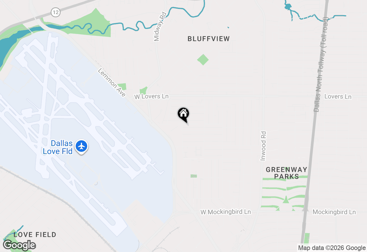 Map of 4500 Hopkins Avenue, Dallas, TX 75209