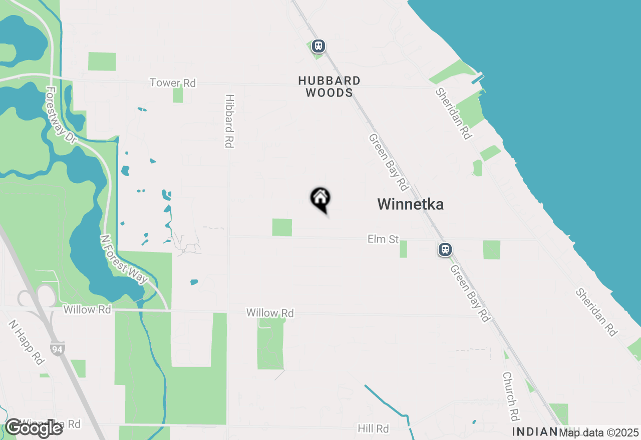 Map of 1060 Spruce Street, Winnetka, IL 60093