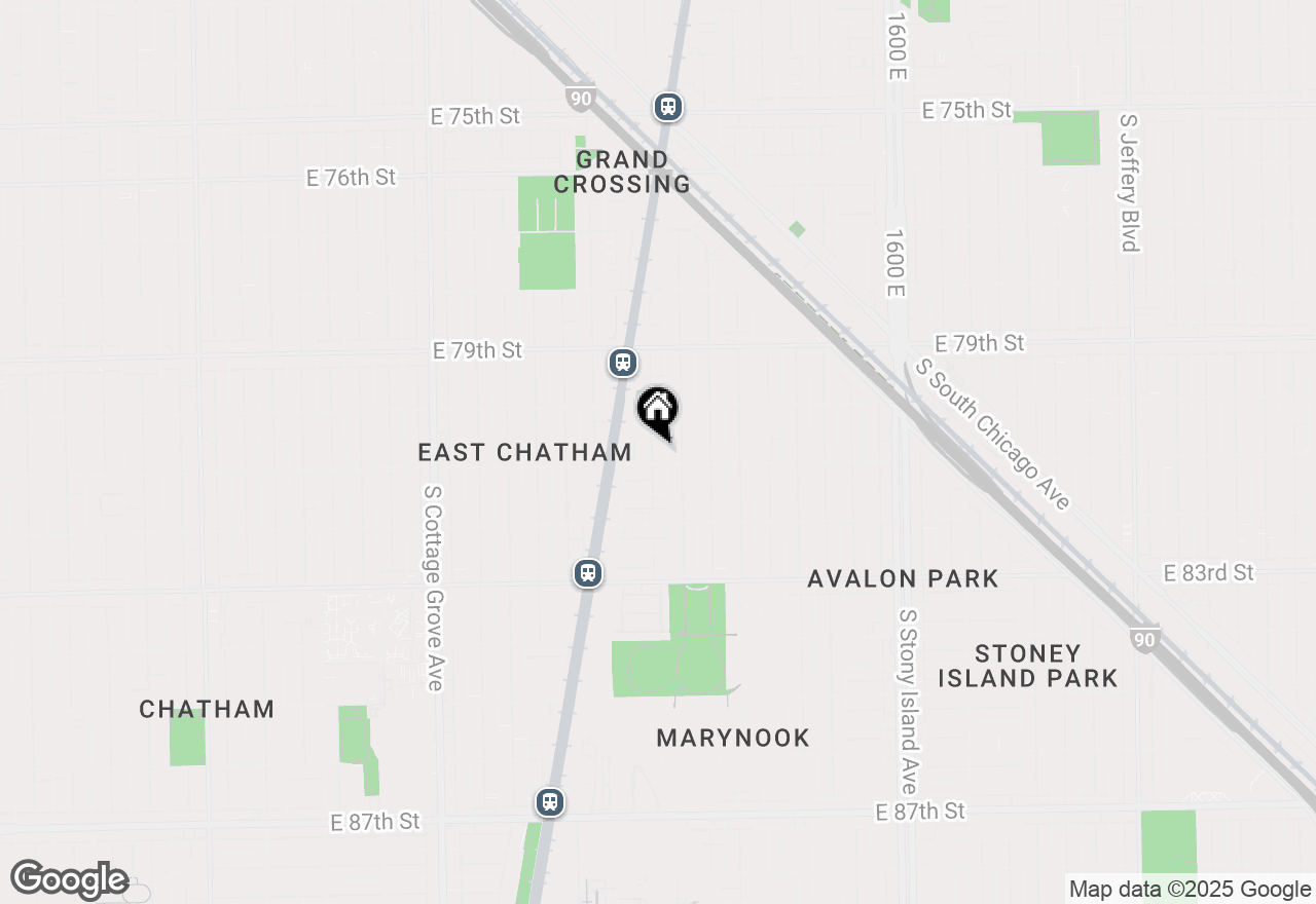 Map of 8048 S Woodlawn Avenue, Chicago, IL 60619