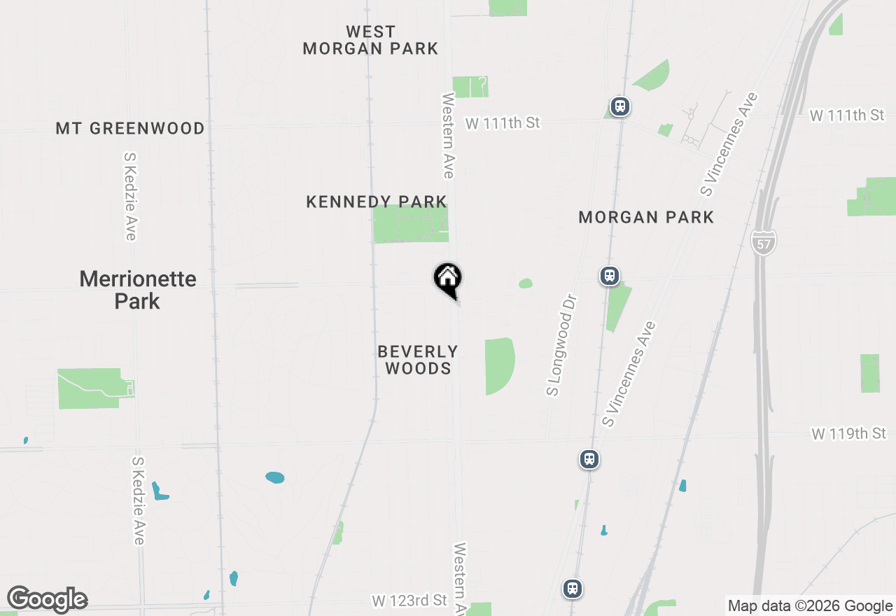 Map of 11532 S Western Avenue, Chicago, IL 60643
