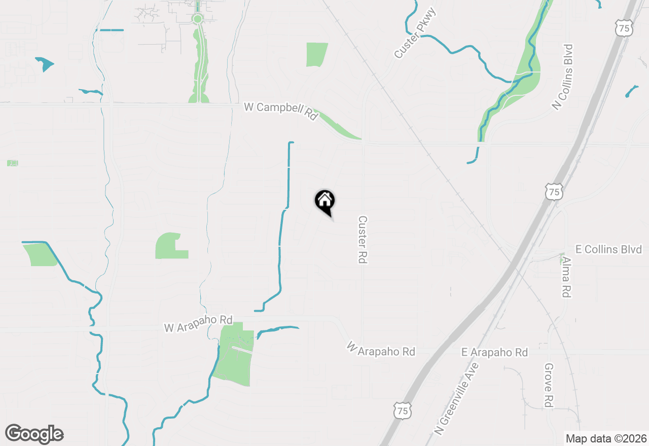 Map of 528 Melrose Drive, Richardson, TX 75080