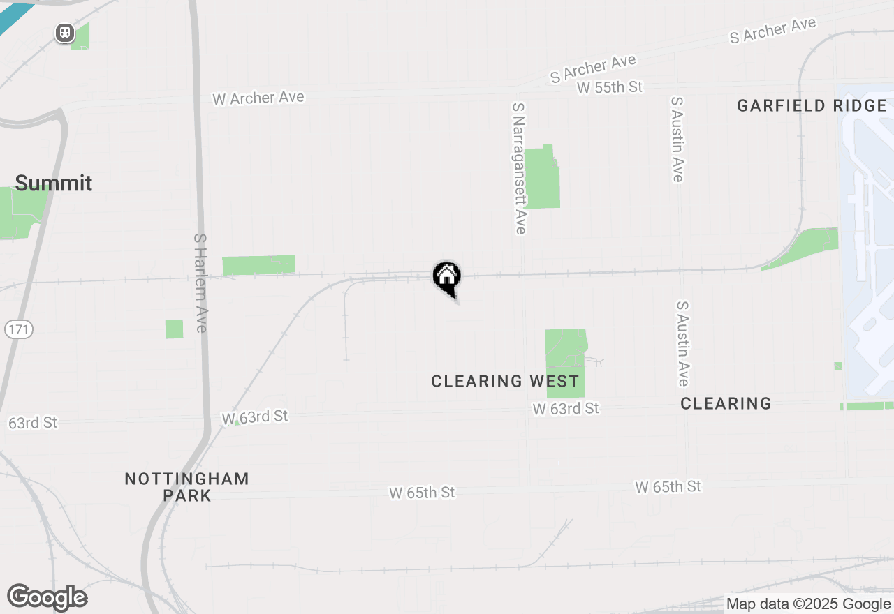 Map of 6558 W 60th Place, Chicago, IL 60638