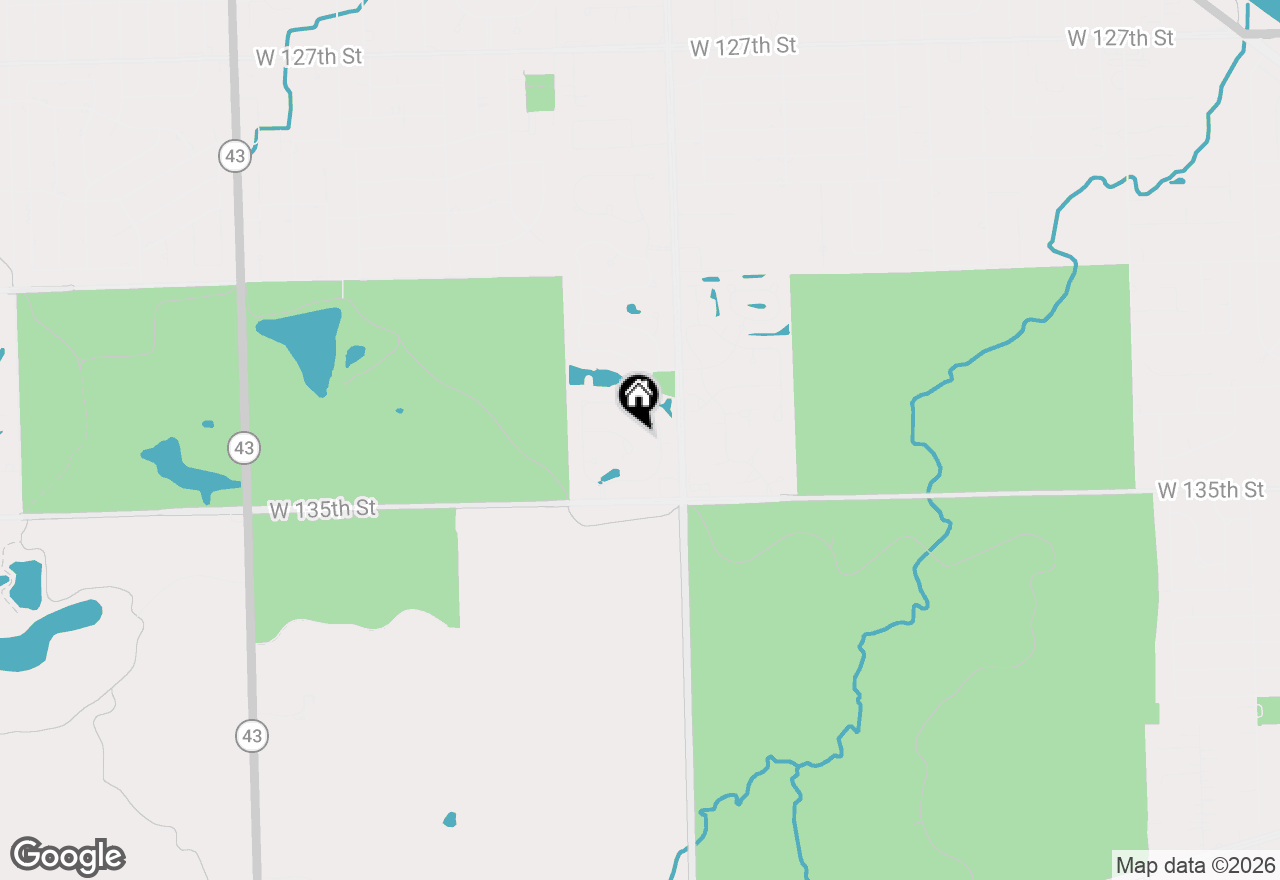 Map of 2602 Medinah Court, Palos Heights, IL 60463