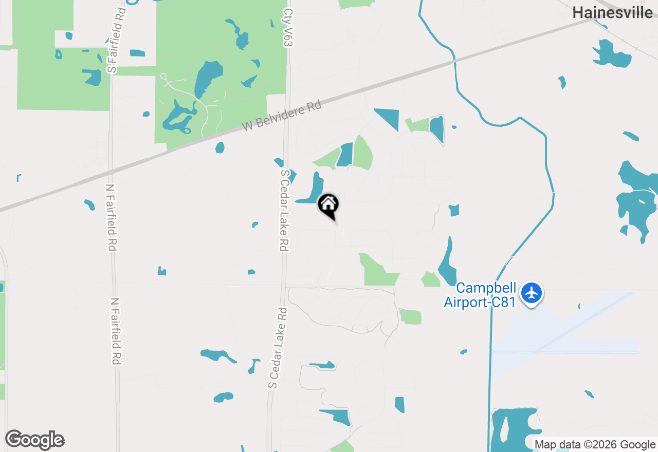 Map of 450 W Daybreak Lane, Round Lake, IL 60073