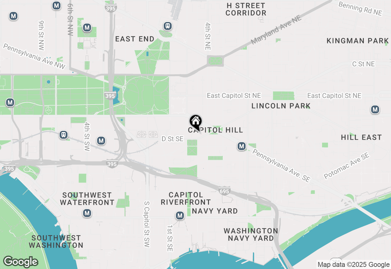 Map of 317 3rd Street Se #25, Washington, DC 20003