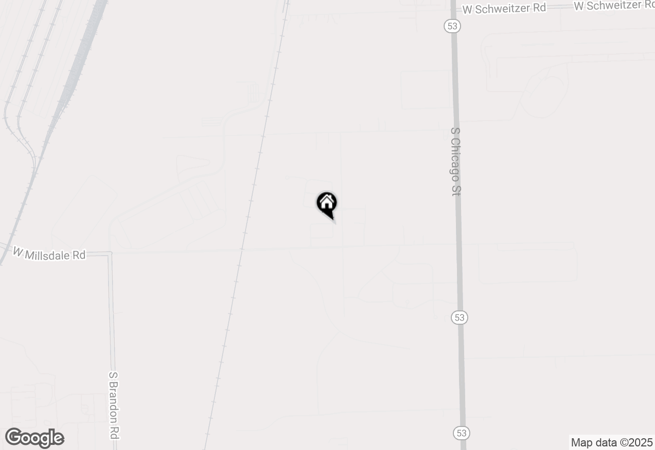 Map of 408 Holland Drive, Joliet, IL 60436