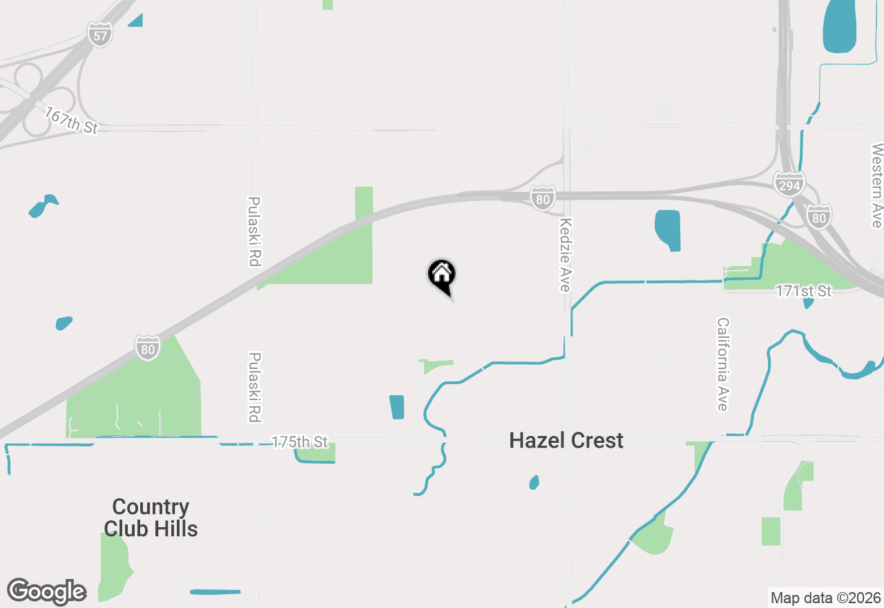 Map of 3511 Laurel Lane, Hazel Crest, IL 60429