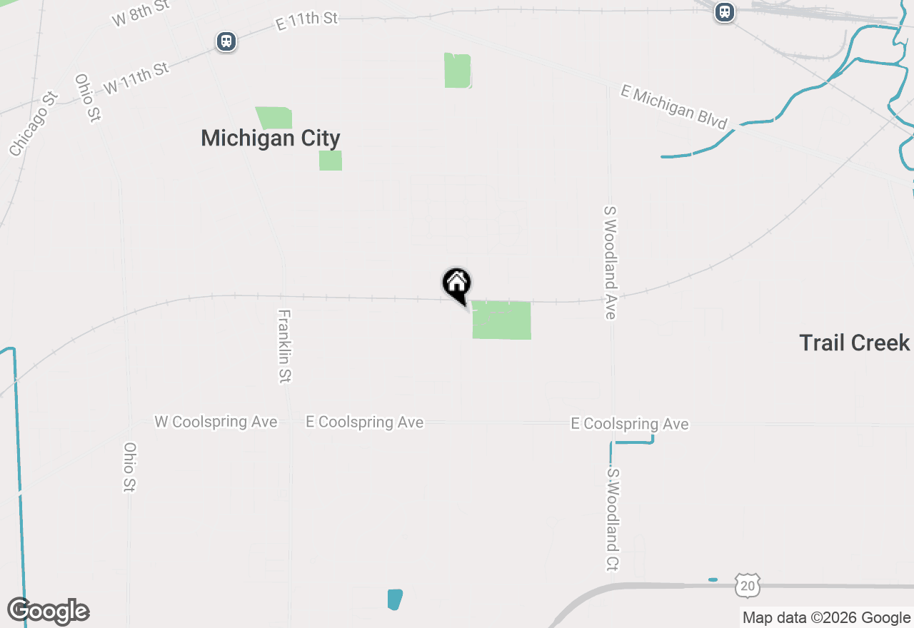 Map of 705 Plymouth Court, Michigan City, IN 46360