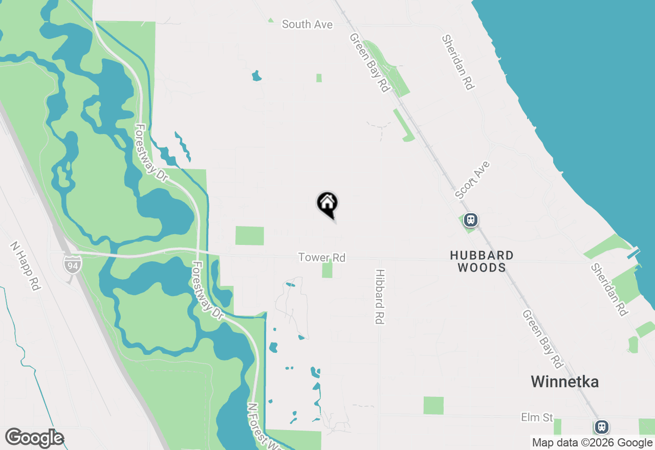 Map of 1386 Asbury Avenue, Winnetka, IL 60093