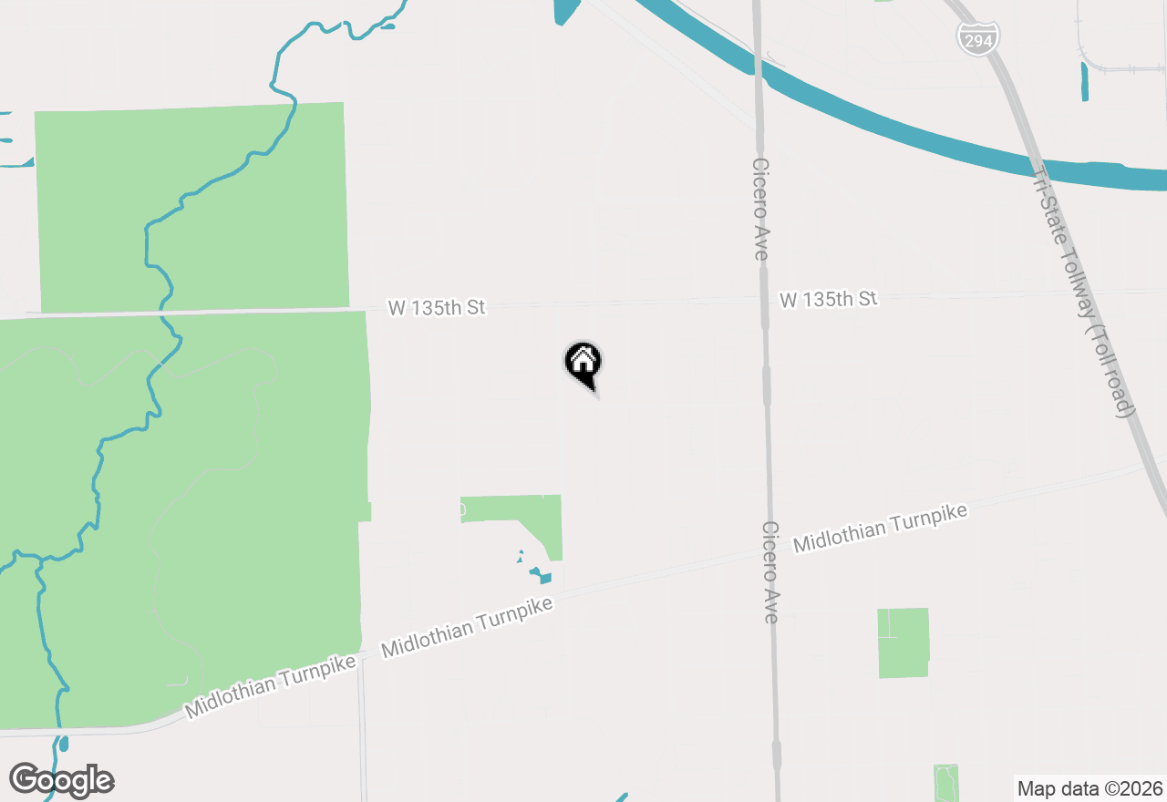 Map of 5110 137th Street, Crestwood, IL 60418