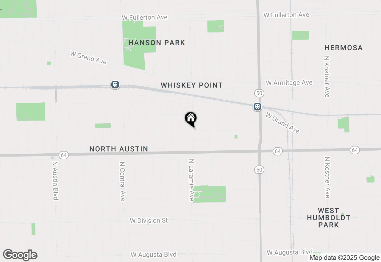 Map of 1714 N Laramie Avenue, Chicago, IL 60639