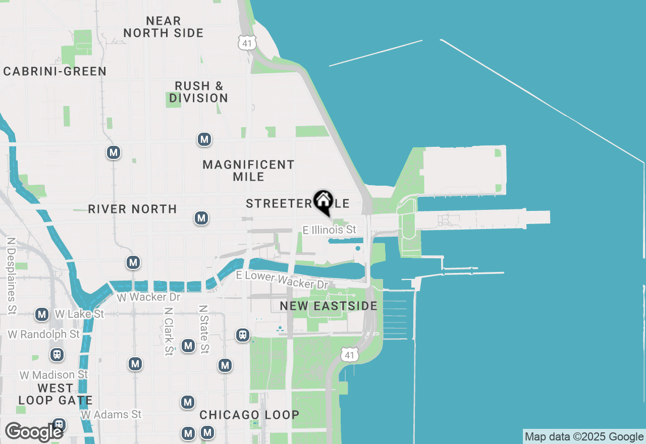 Map of 512 N Mcclurg Court #3312, Chicago, IL 60611