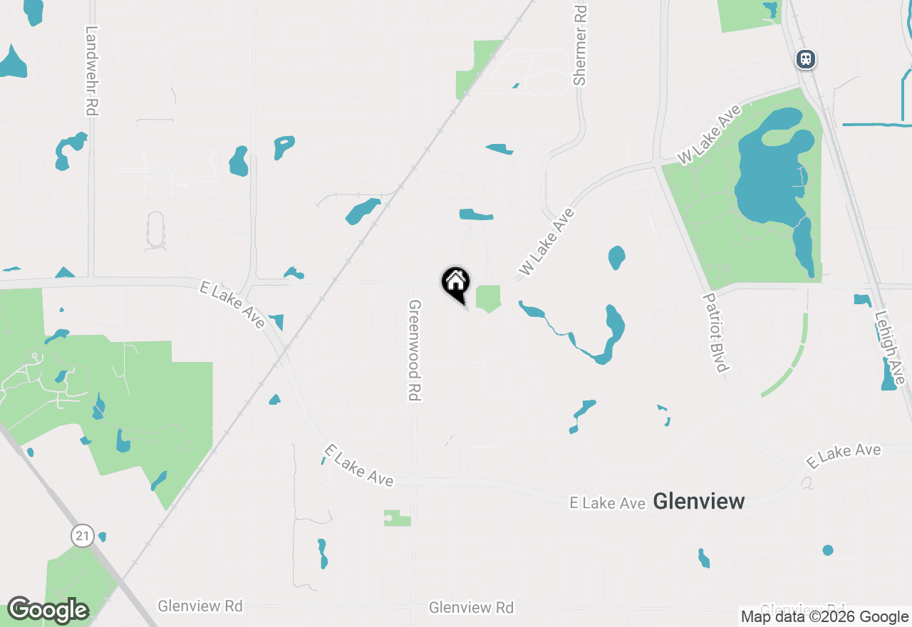 Map of 1725 Pickwick Lane, Glenview, IL 60026